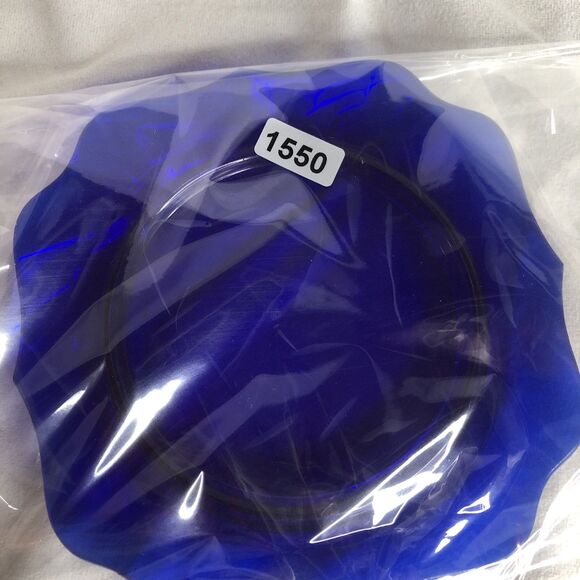 Imperial Glass Cobalt Blue Dish Plate Butter Base Vintage 1950s - Picture 7 of 7